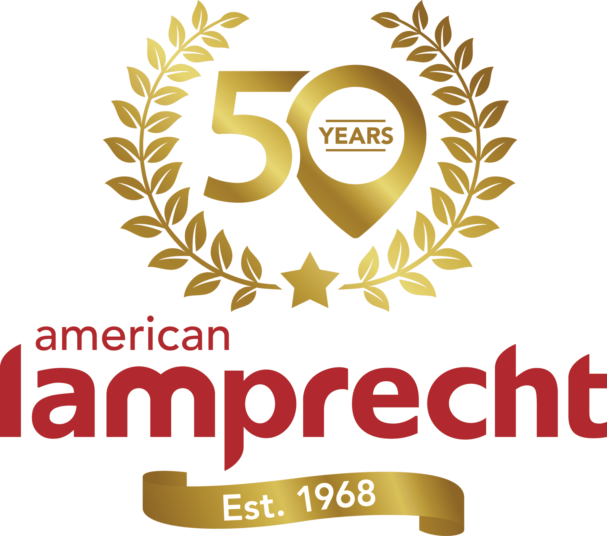Lamprecht-Logo 50 Years American Lamprecht logo